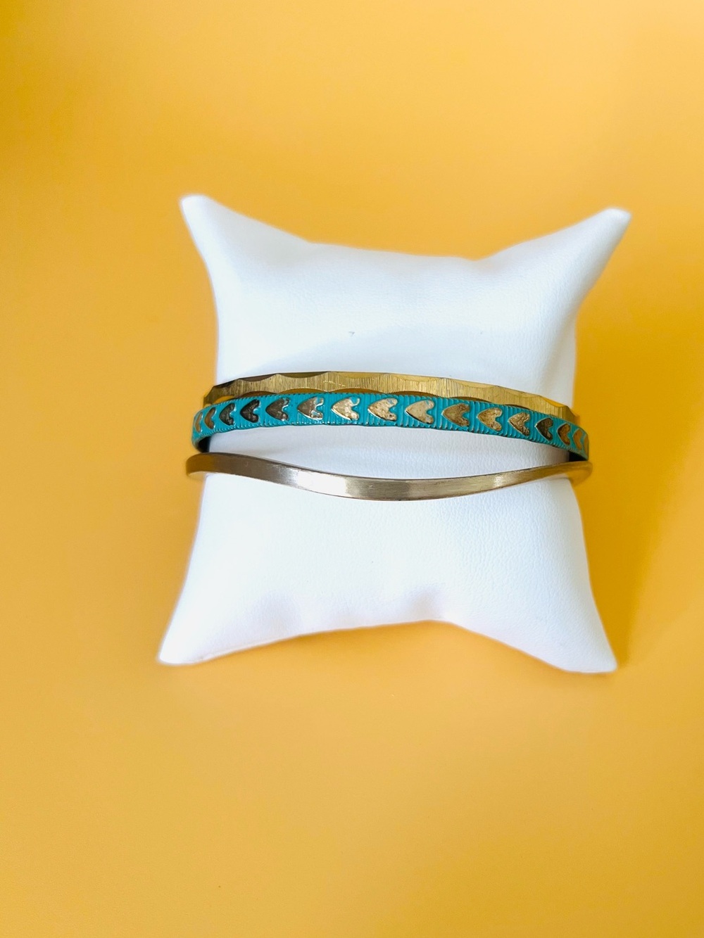 Gold and Turquoise Bangle Set of 3